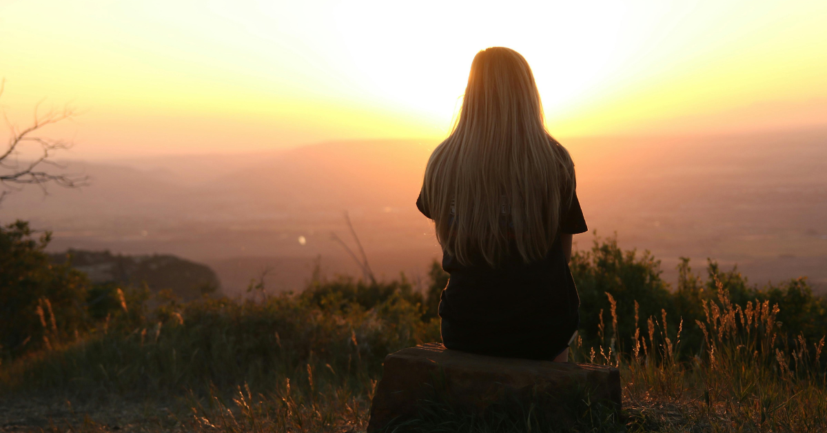 An MLB patient enjoying the sunset after a successful DBT session